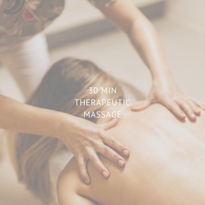 1/2 Hour Therapeutic Back, Neck, Shoulder Massage